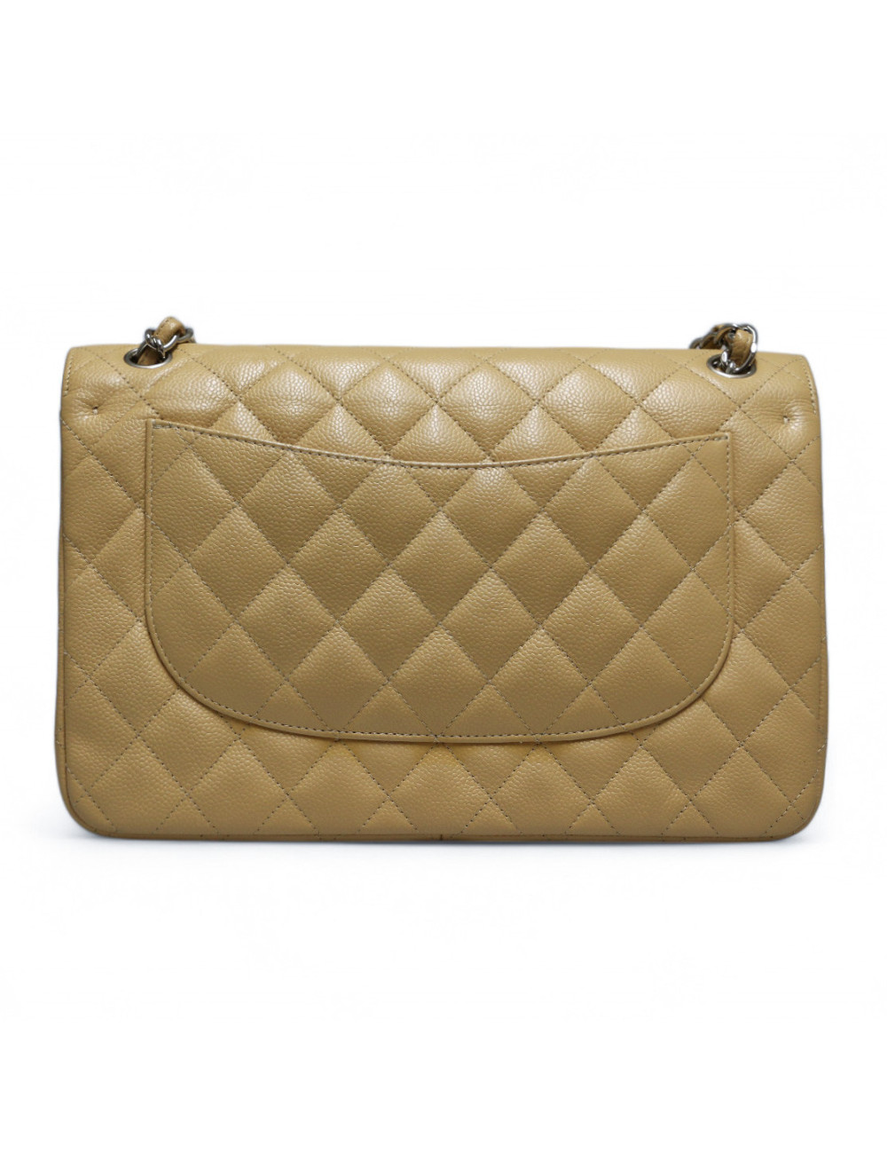 Jumbo CHANEL caviar beige