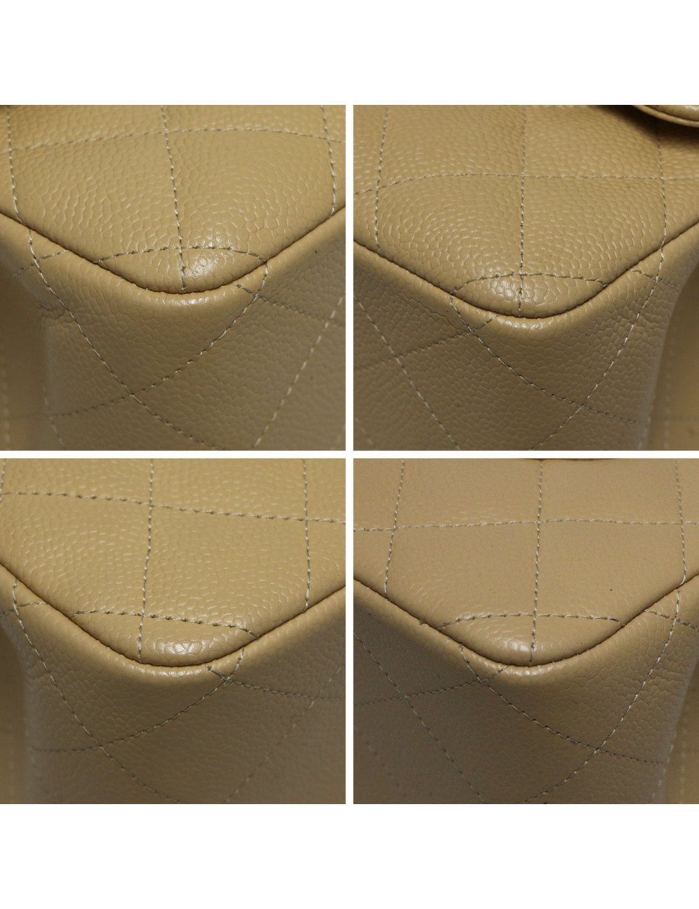 Jumbo CHANEL caviar beige