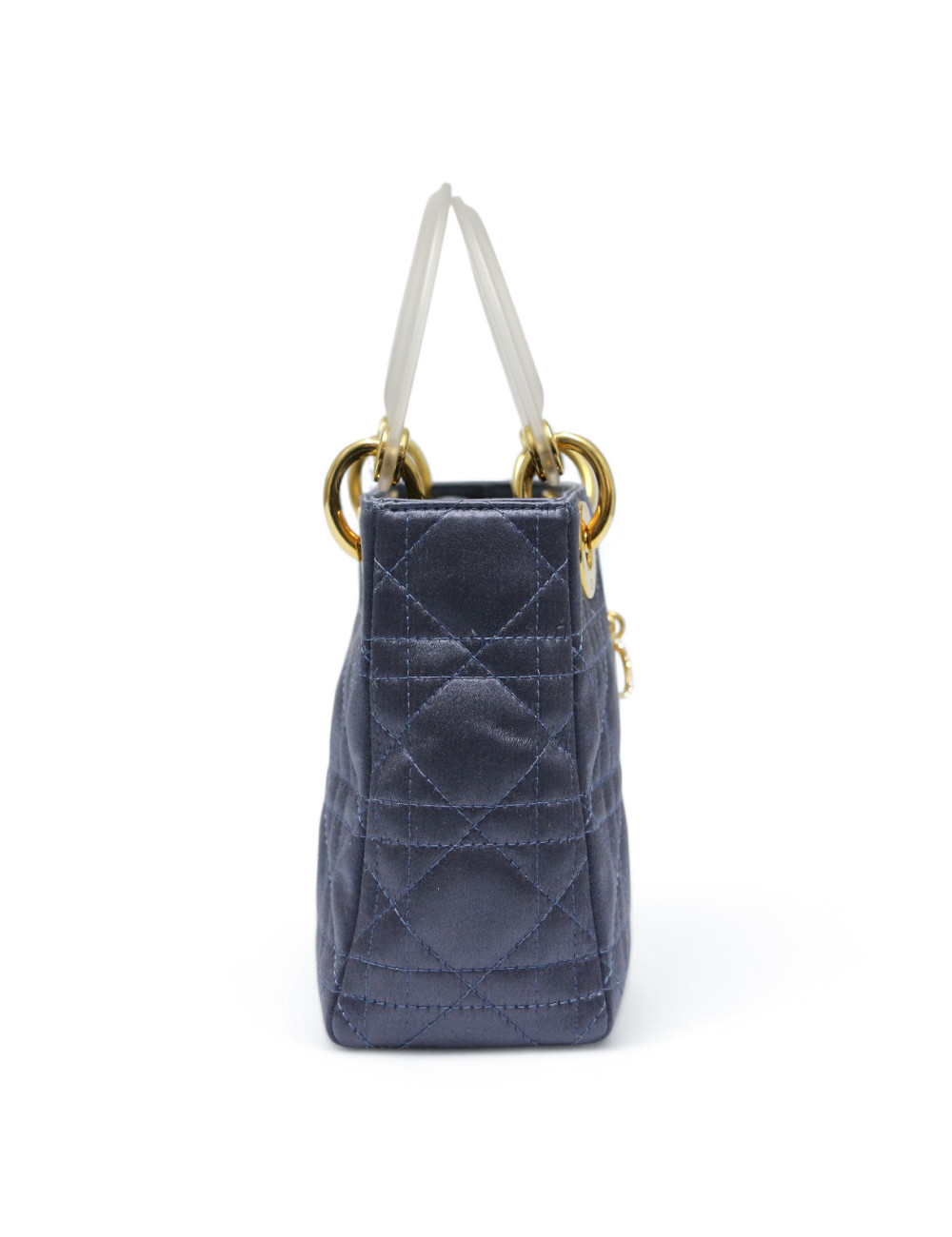 Mini Lady DIOR satin bleu