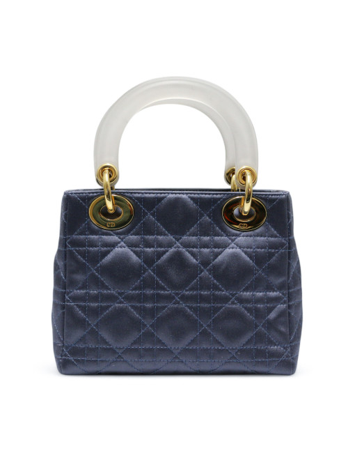 Mini Lady DIOR satin bleu
