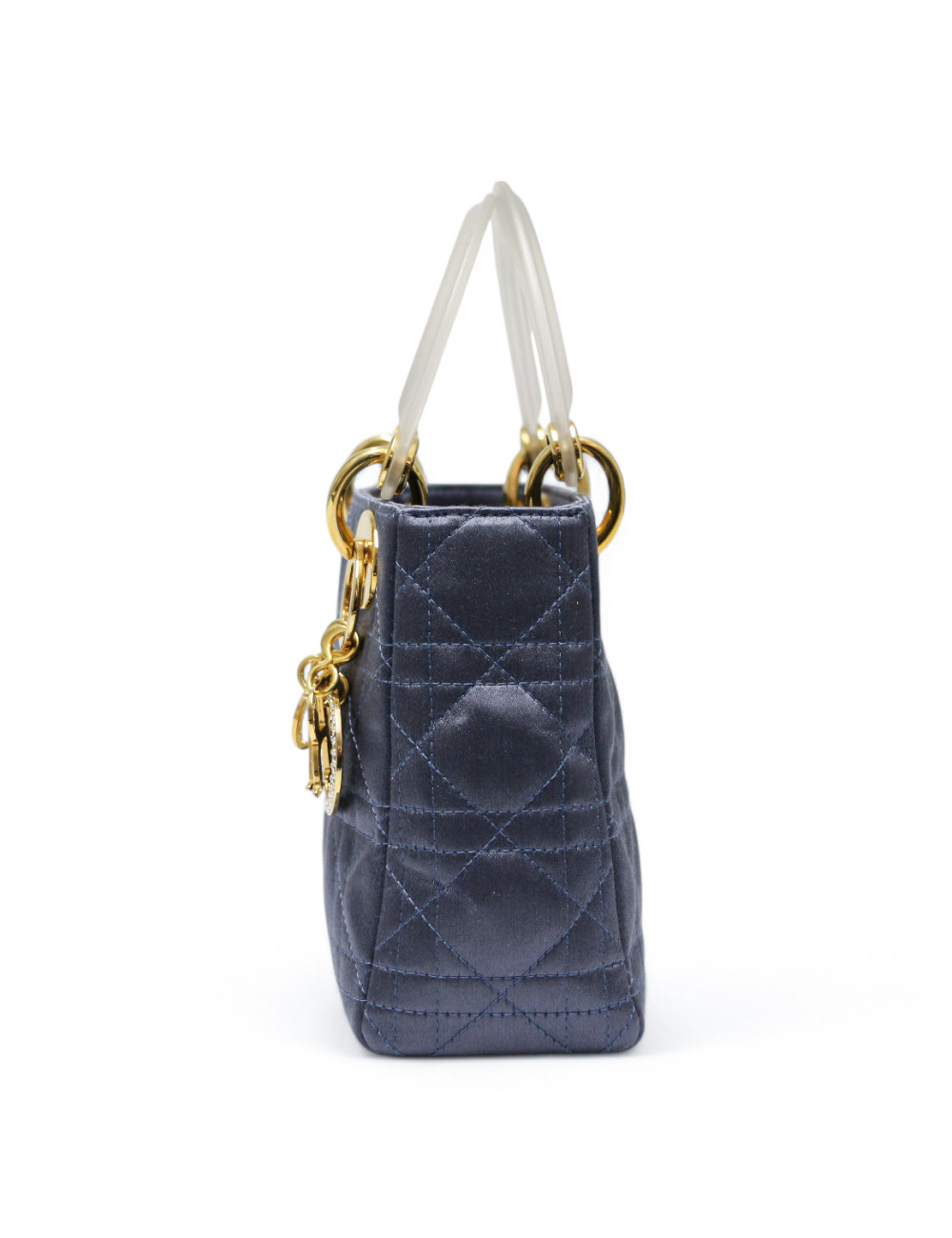 Mini Lady DIOR satin bleu