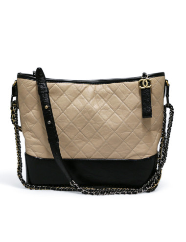 Gabrielle CHANEL bicolore beige noir GM 2