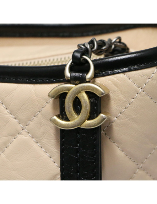 Gabrielle CHANEL bicolore beige noir GM