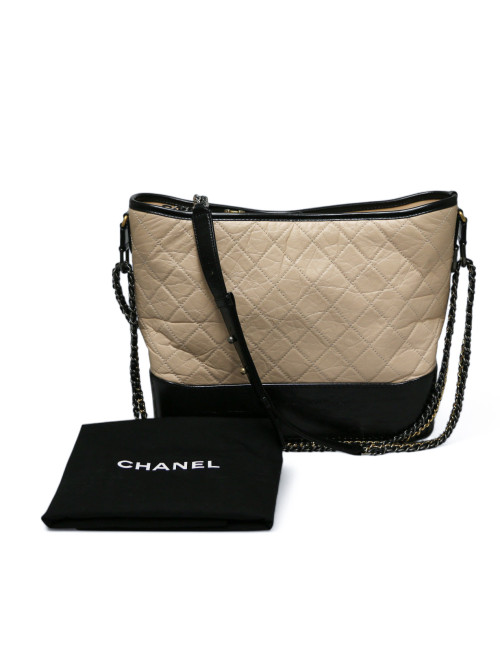 Gabrielle CHANEL bicolore beige noir GM