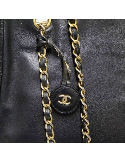 Cabas CHANEL vintage noir