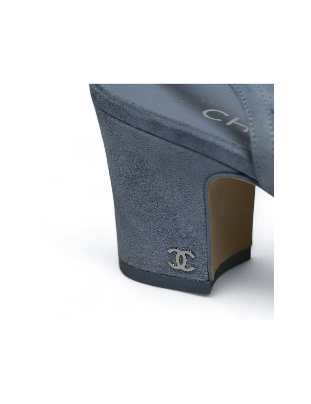 Slingback CHANELl t 40 suede bicolore