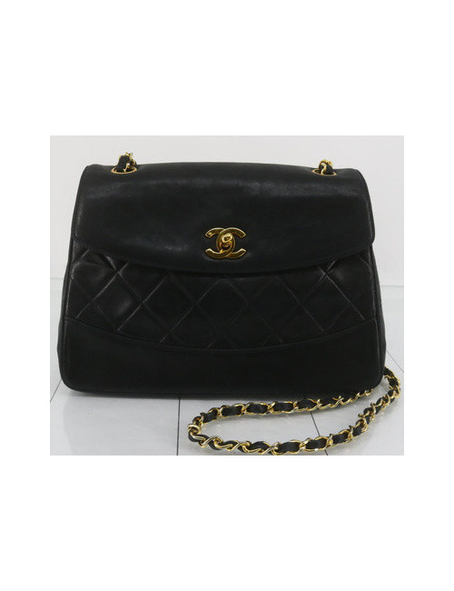 Sac classique vintage CHANEL noir