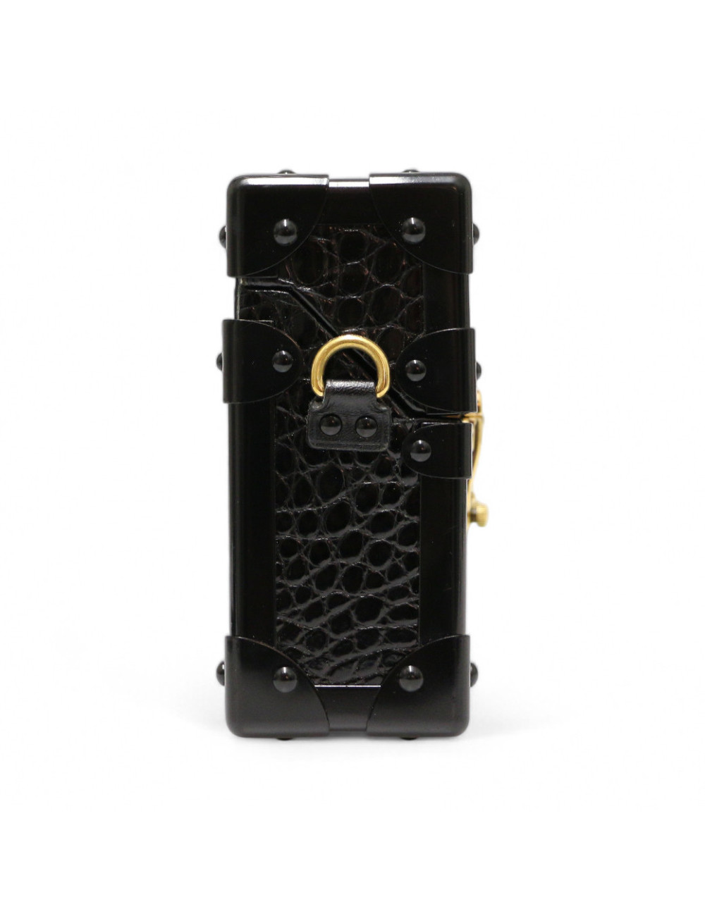 Sac petite malle LOUIS VUITTON Alligator noir