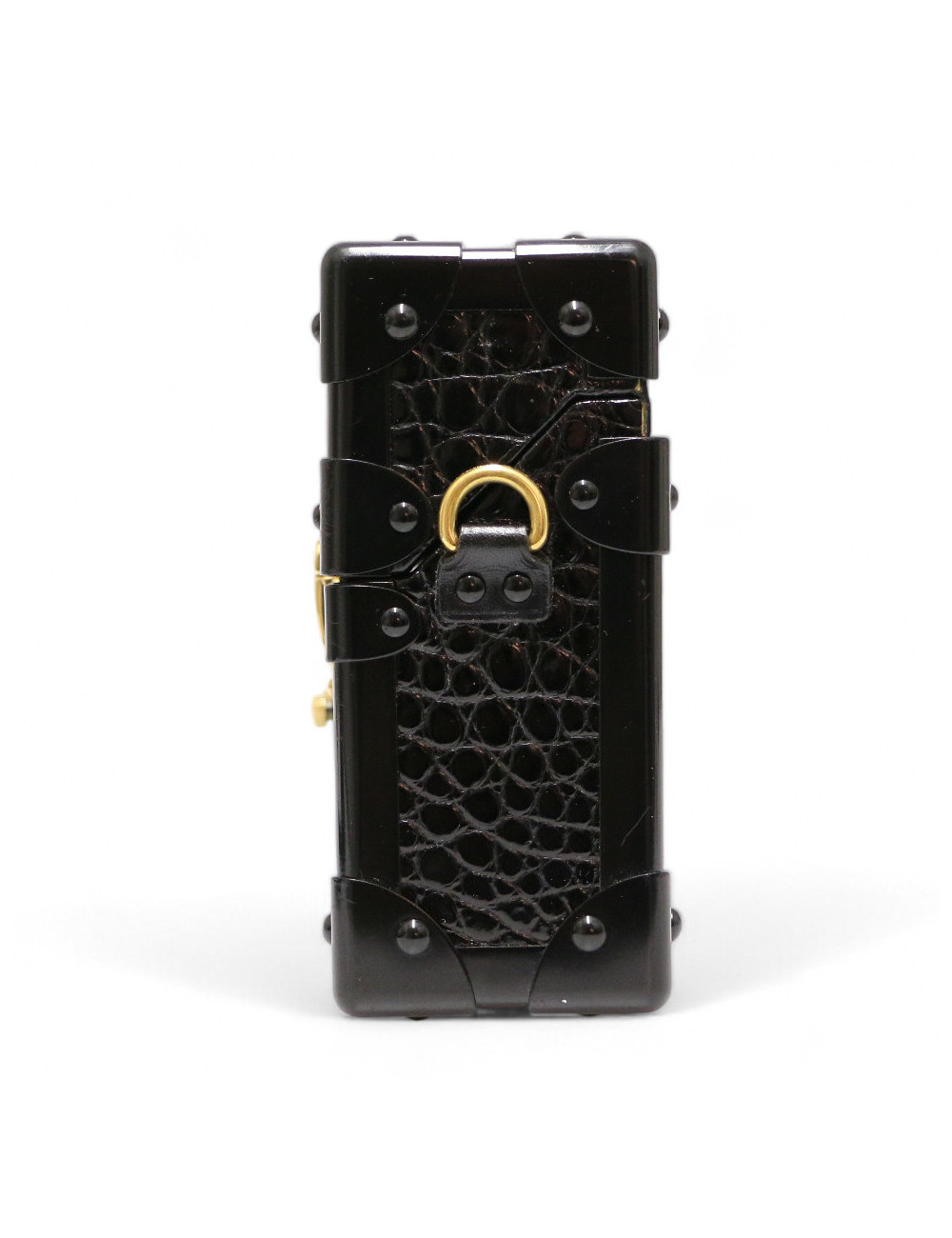 Sac petite malle LOUIS VUITTON Alligator noir