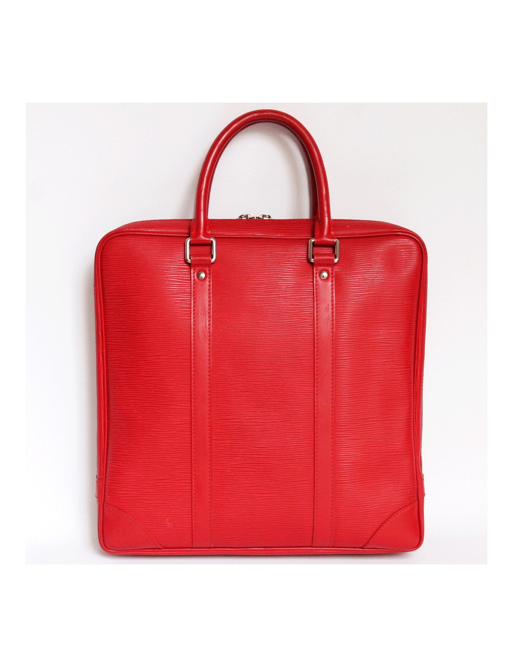 Porte document LOUIS VUITTON cuir épi rouge