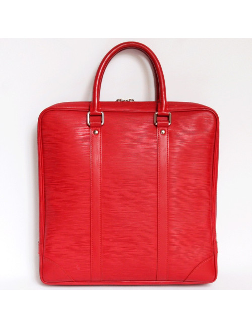 Porte document LOUIS VUITTON cuir épi rouge