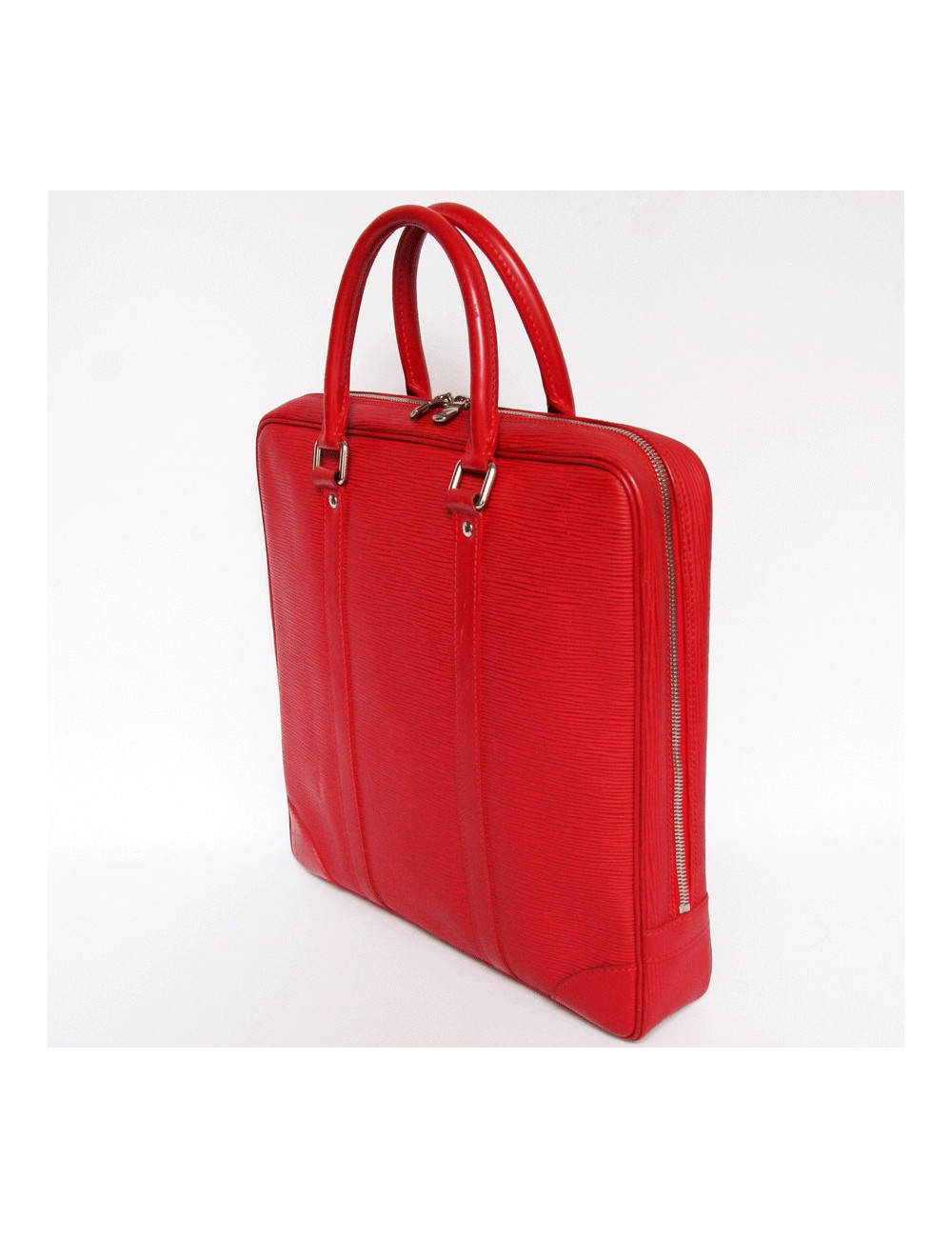 Porte document LOUIS VUITTON cuir épi rouge