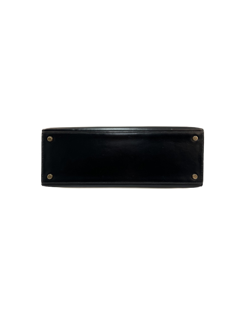 Kelly  32 HERMES  Sellier cuir  Box noir