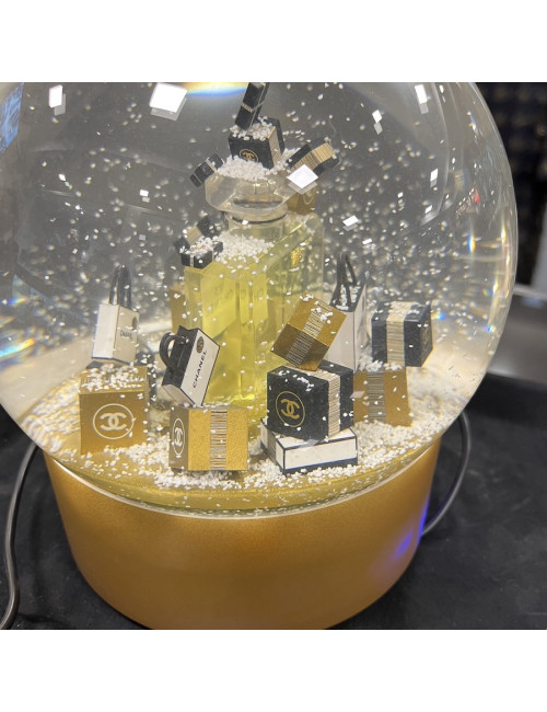 Robe pull T 38 CHANEL laine noire et blanche imprimé géométrique