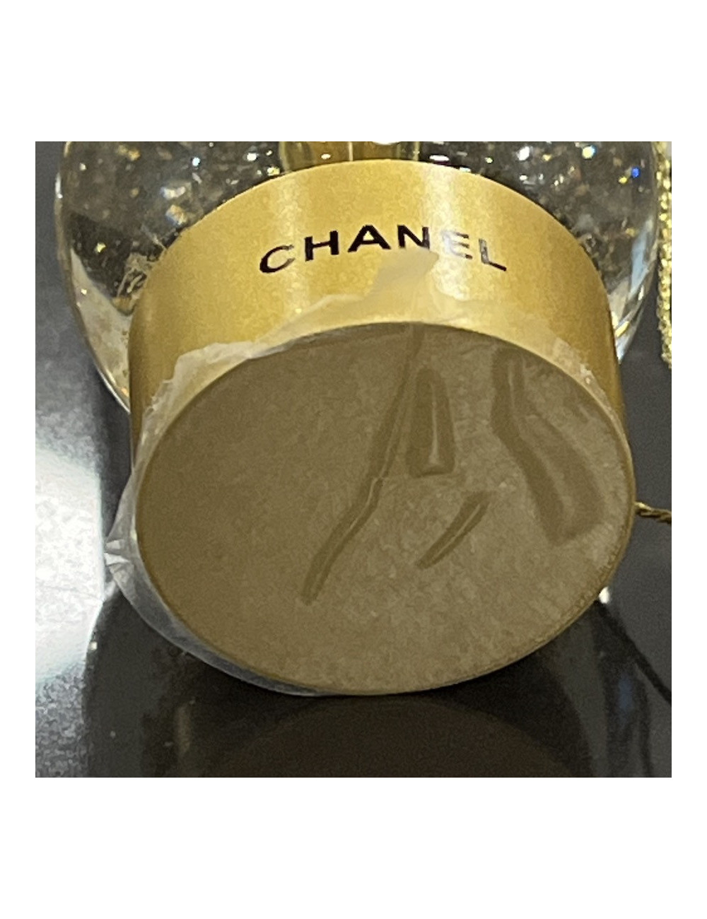 Robe pull T 38 CHANEL laine noire et blanche imprimé géométrique