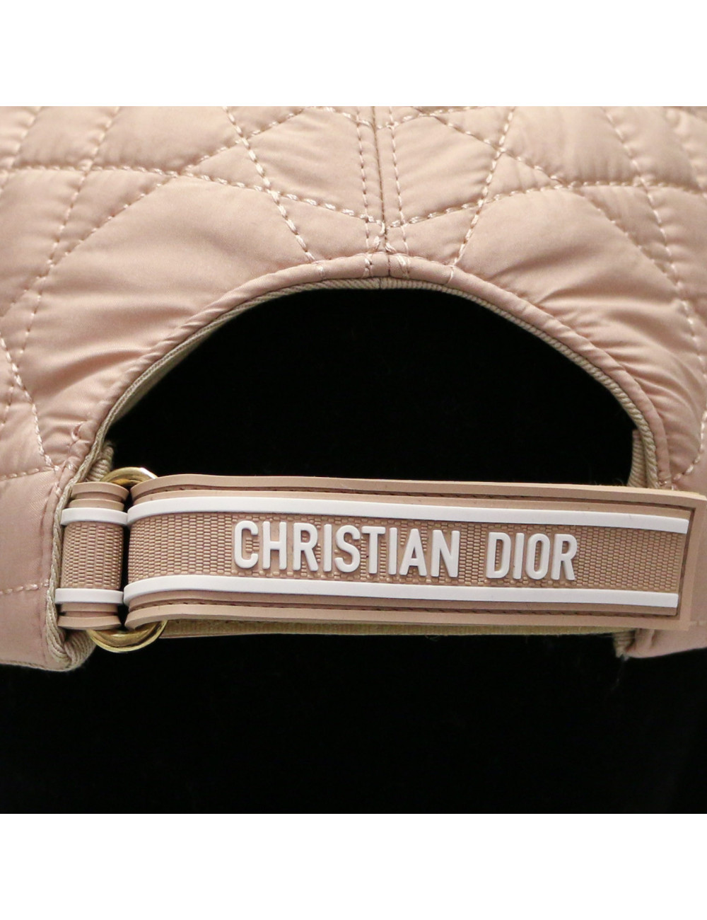 Casquette DIOR matelassé vieux rose