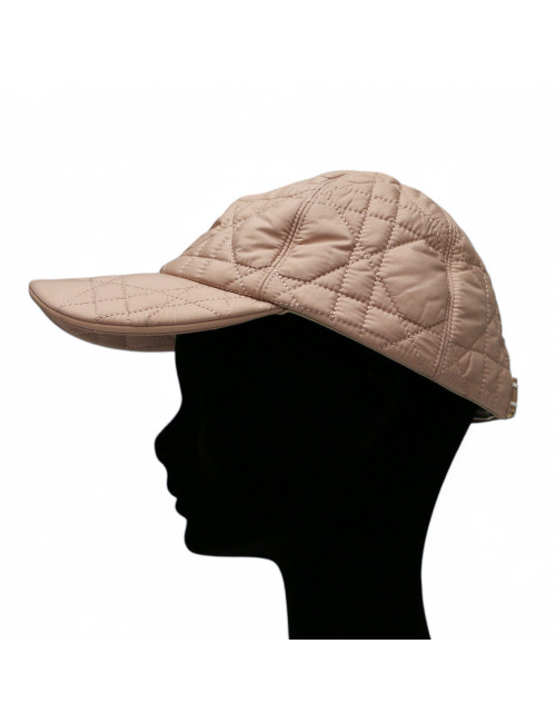 Casquette DIOR matelassé vieux rose
