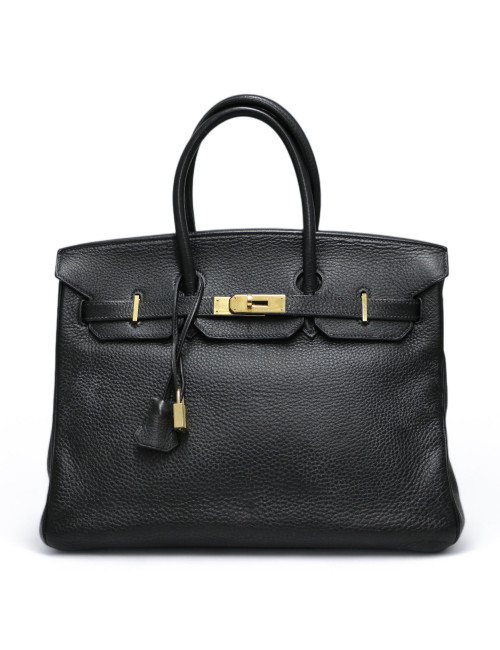 Birkin 35 HERMES cuir de veau Togo  NOIR