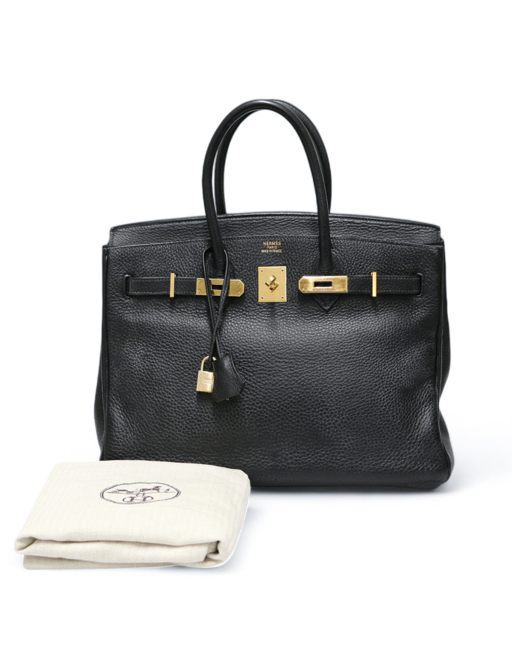 Birkin 35 HERMES cuir de veau Togo  NOIR