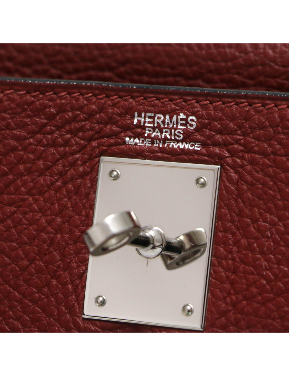 Kelly 32 HERMES cuir de veau Togo Bordeaux