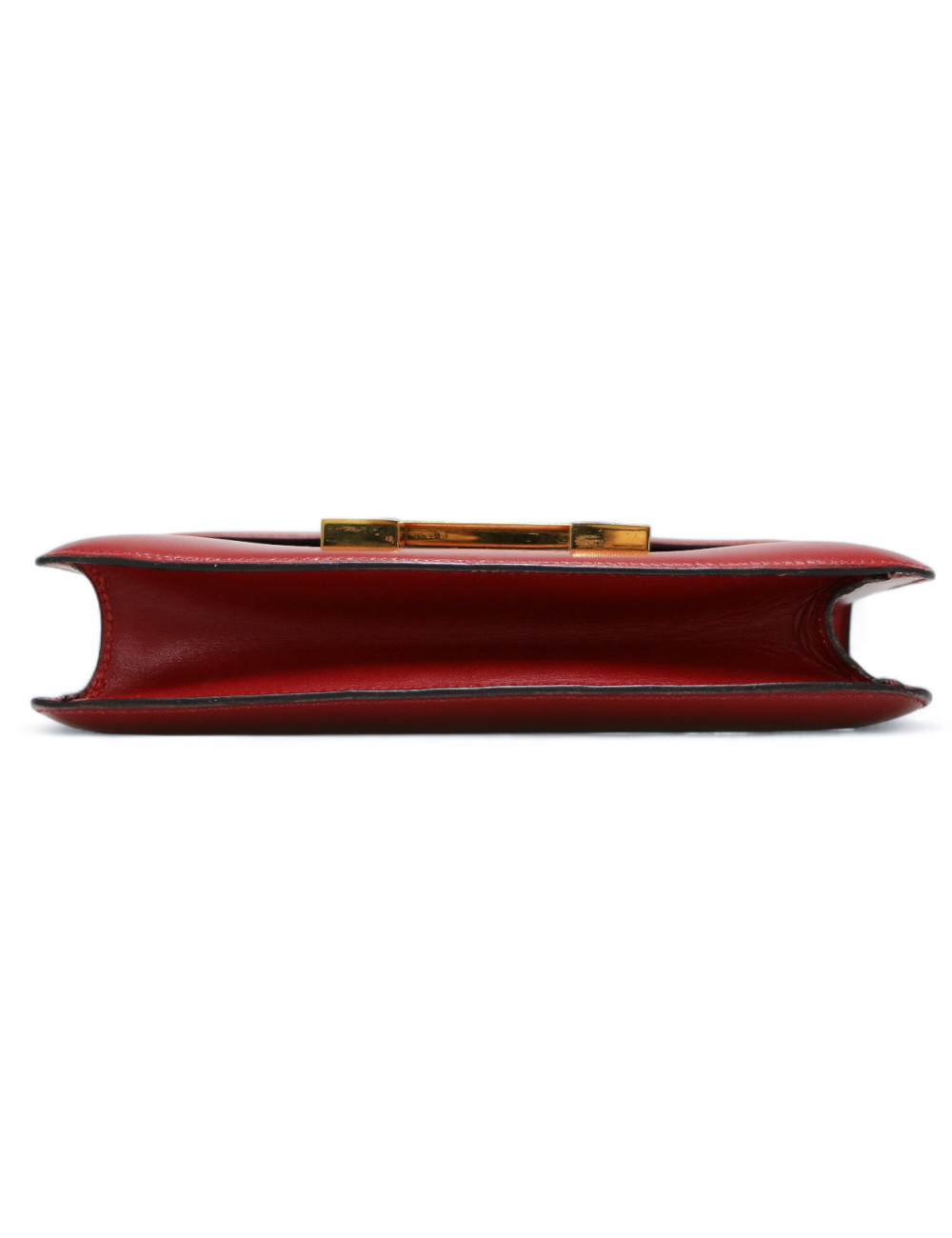 Constance HERMES cuir box rouge H
