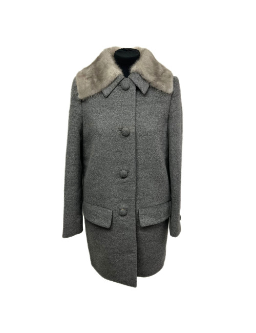 Manteau PRADA gris T38