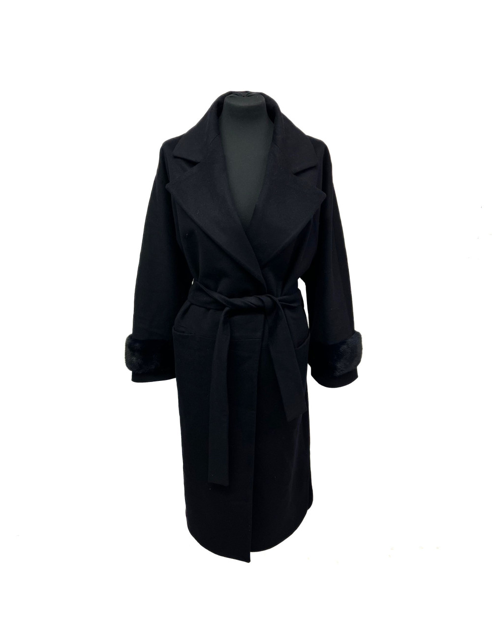 Manteau LORO PIANA bleu nuit T38