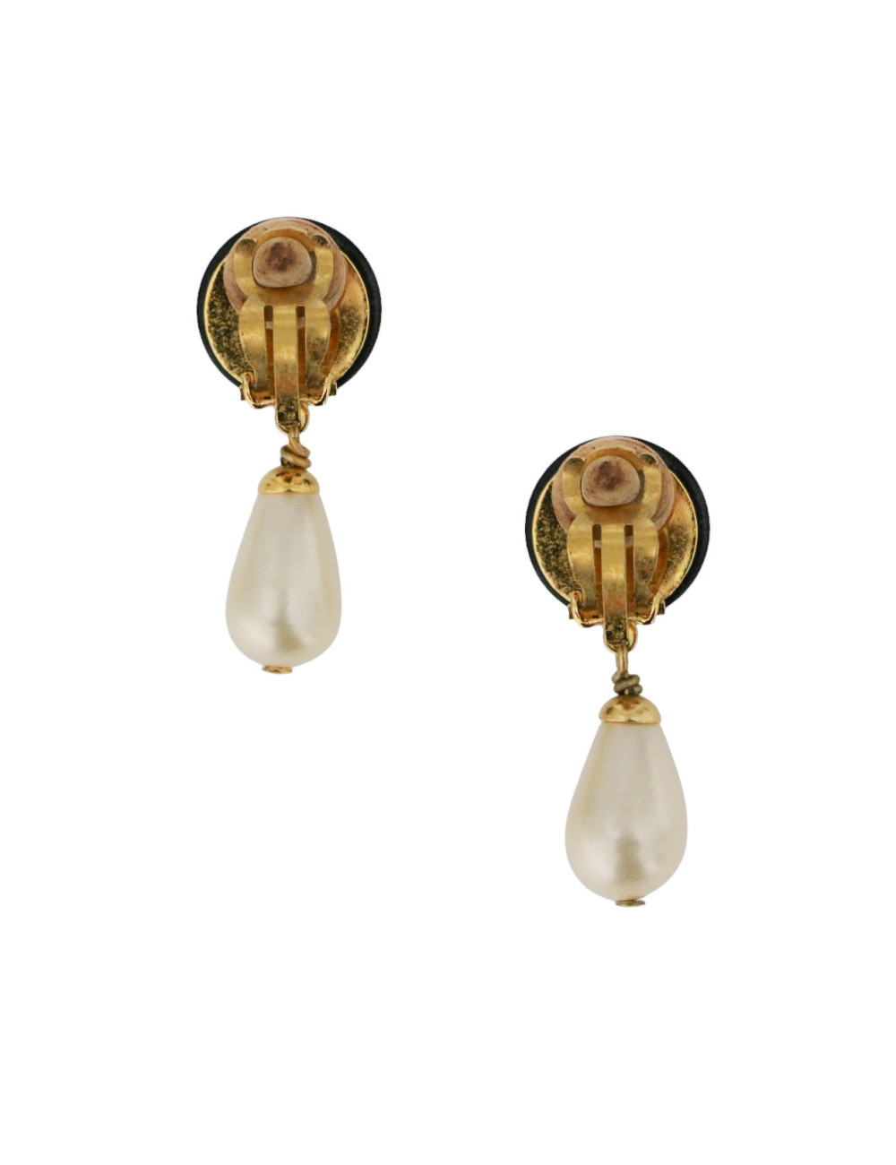 Boucles d'oreille CHANEL perle poire