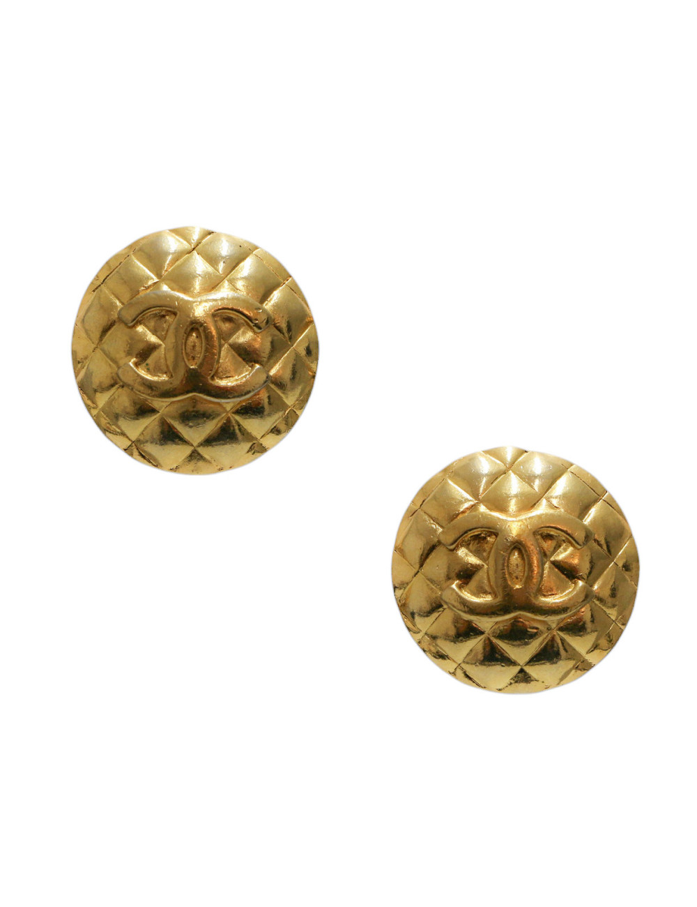 Clips ronds matelassés CHANEL CC