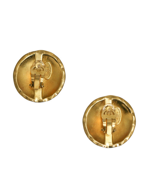 Clips ronds matelassés CHANEL CC