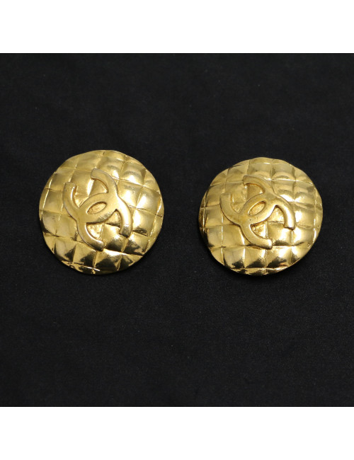 Clips ronds matelassés CHANEL CC