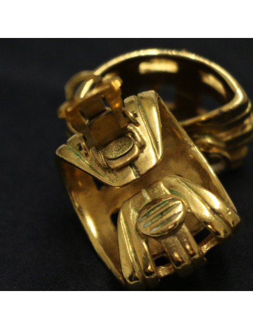 Clips demi-cercle CHANEL dorés