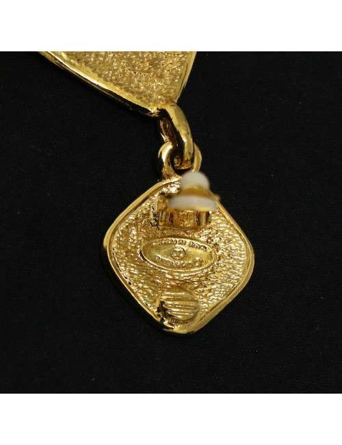 Clips CHANEL losange doré