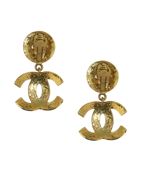 Gros clips Chanel dorés : livraison express monde par transporteur