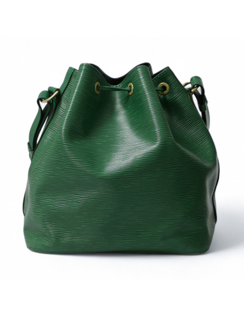 Sac Noé LOUIS VUITTON cuir épi vert