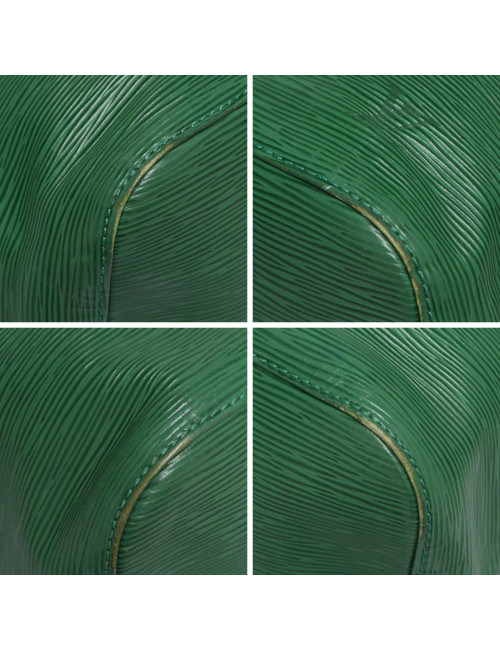 Sac Noé LOUIS VUITTON cuir épi vert