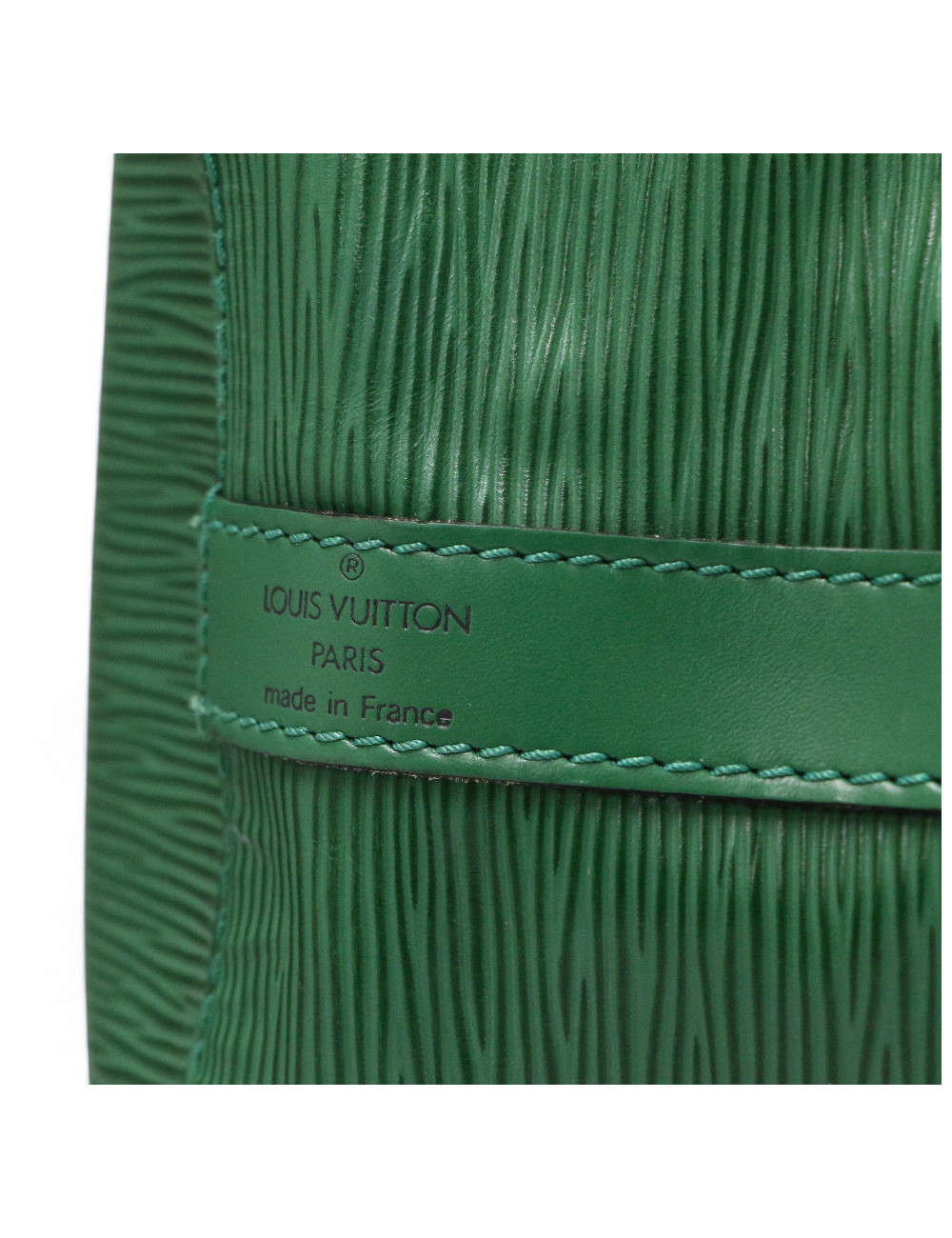 Sac Noé LOUIS VUITTON cuir épi vert