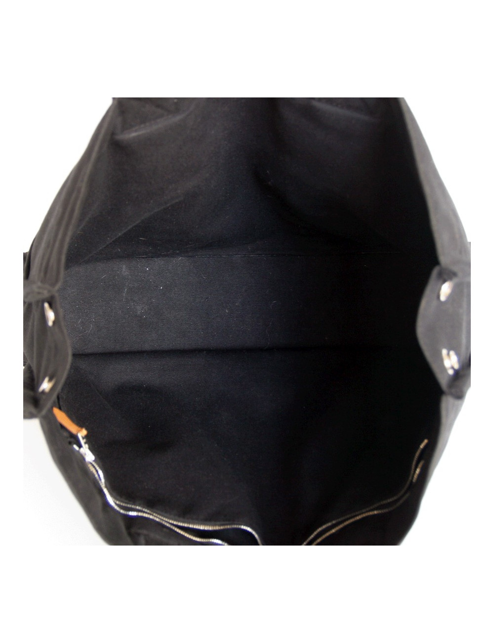 Sac garden party HERMES toile noire