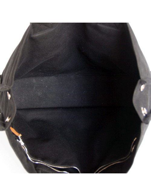 Sac garden party HERMES toile noire