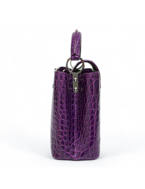 Sac Capucine  LOUIS VUITTON crocodile violet