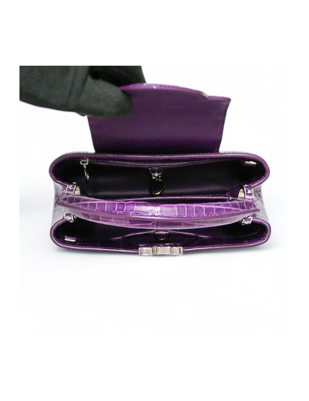 Sac Capucine  LOUIS VUITTON crocodile violet