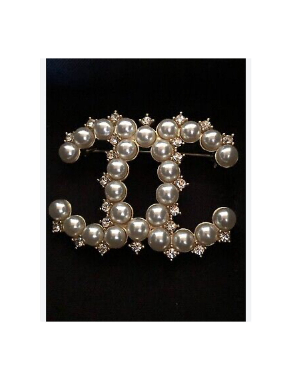 Broche CHANEL perles nacrées