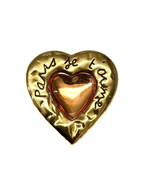 Broche coeur YSL Vintage