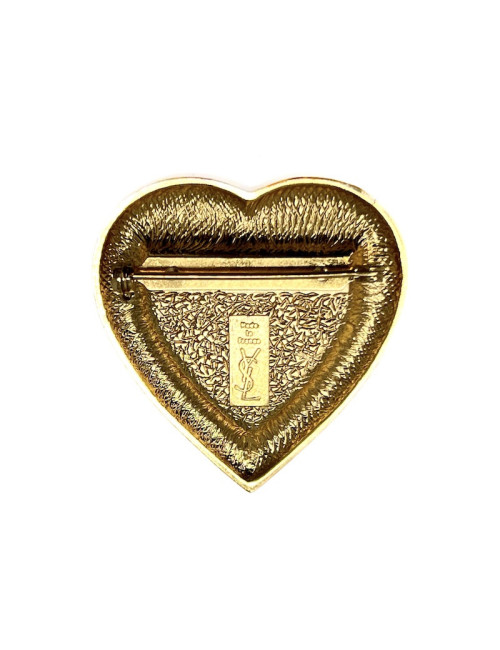 Broche coeur YSL Vintage