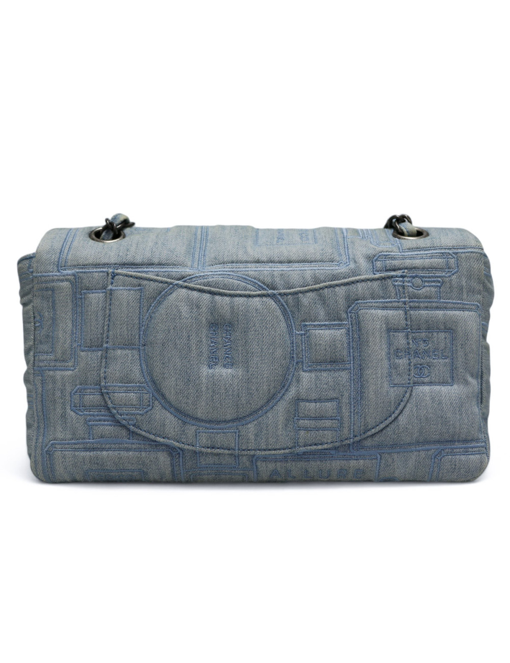 Sac CHANEL denim bleu clair