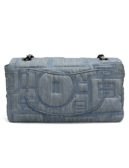Sac CHANEL denim bleu clair