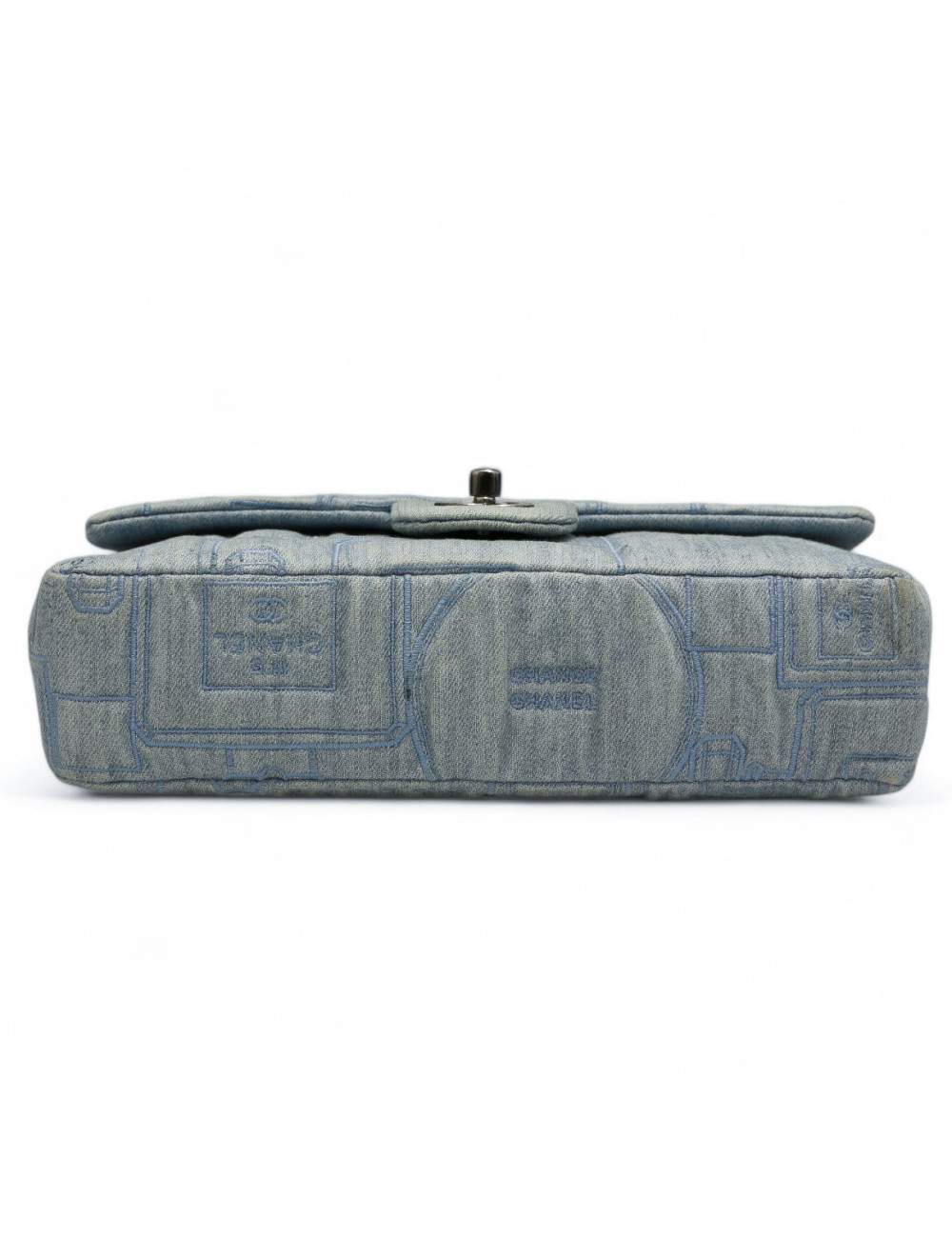 Sac CHANEL denim bleu clair