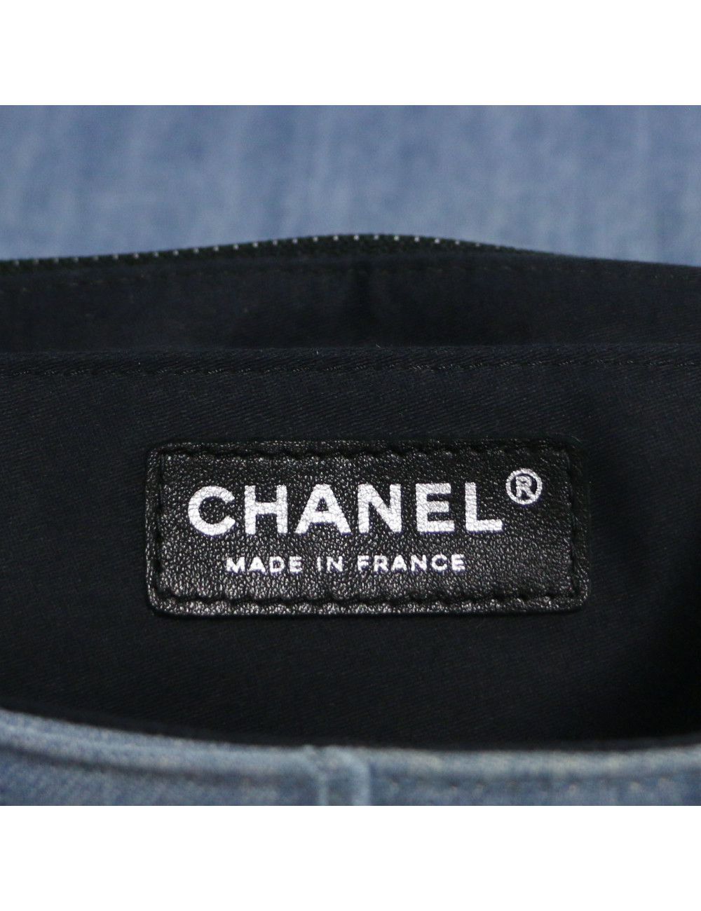 Sac CHANEL denim bleu clair