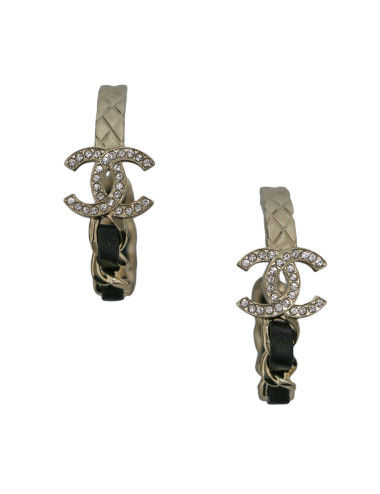 Créoles matelassées CHANEL dorés