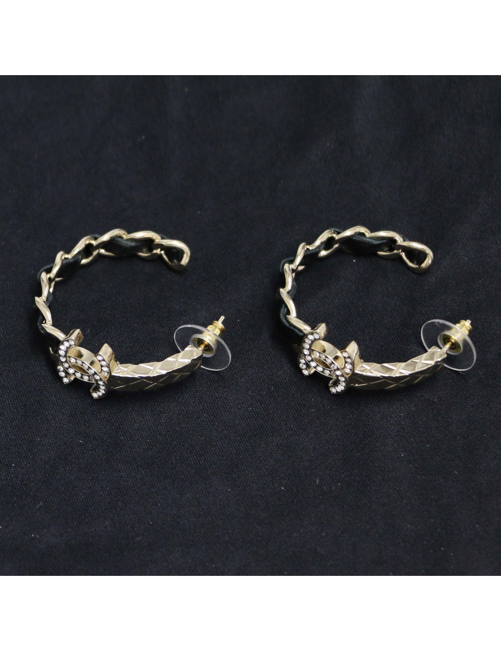 Créoles matelassées CHANEL dorés